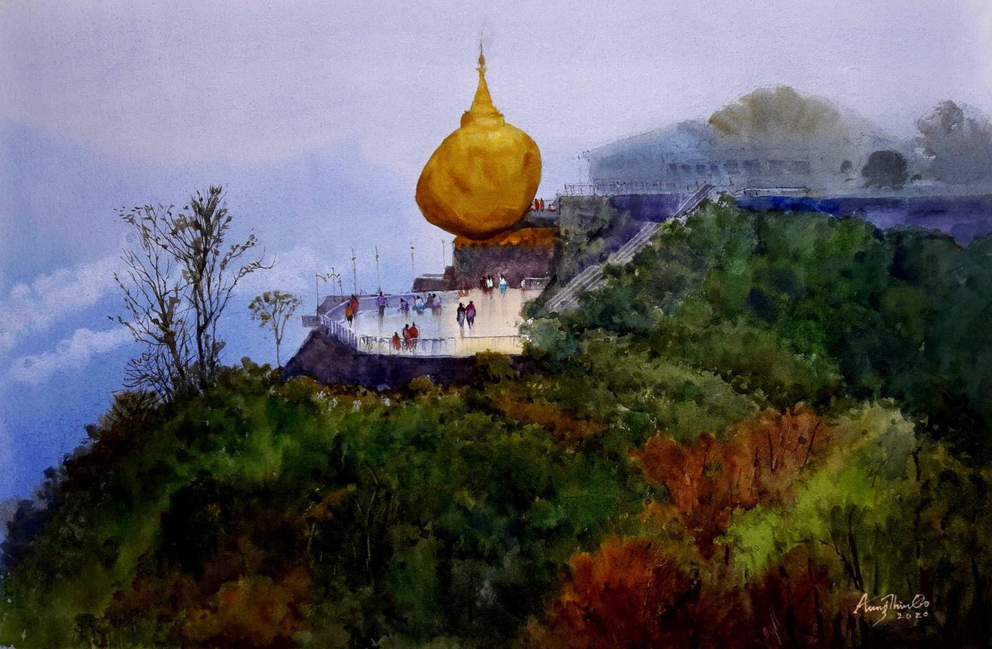 ကျိုက်ထီးရိုးဘုရားကိုဖူးမြော်