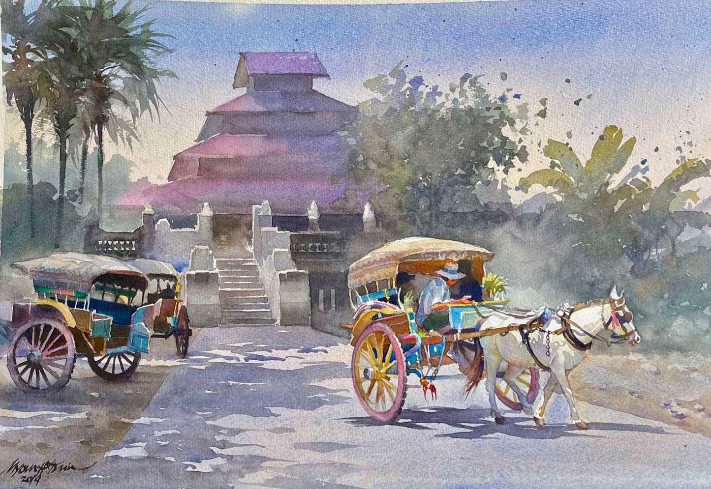 ကျွဲစွန်းဆိပ်ကဝါးဖောင်များ အင်းဝ ကမြင်းလှည်းကလေး
