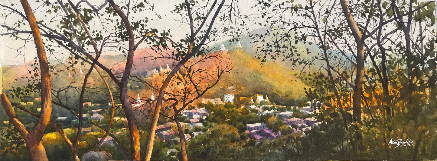 စစ်ကိုင်းတောင်ပေါ်ကညနေခင်း