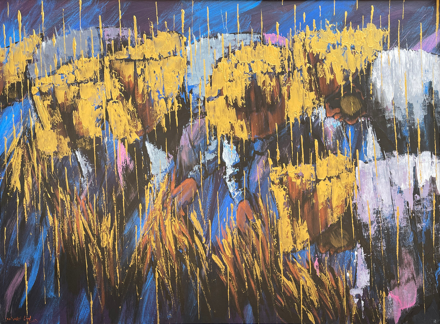 Golden Raindrops