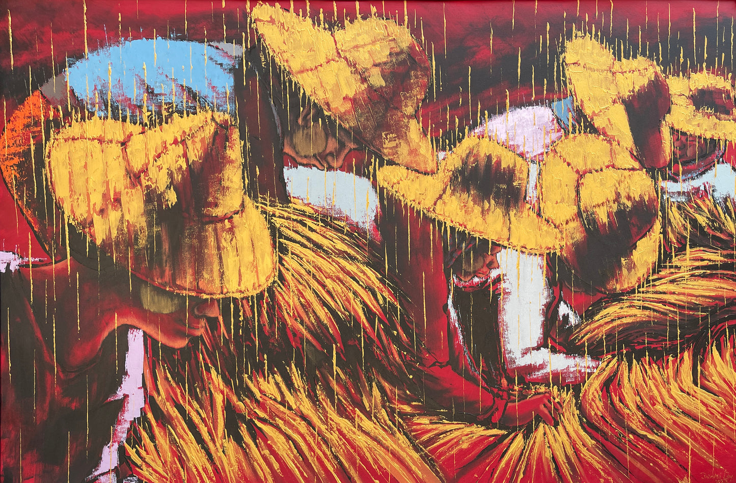 Golden Raindrops