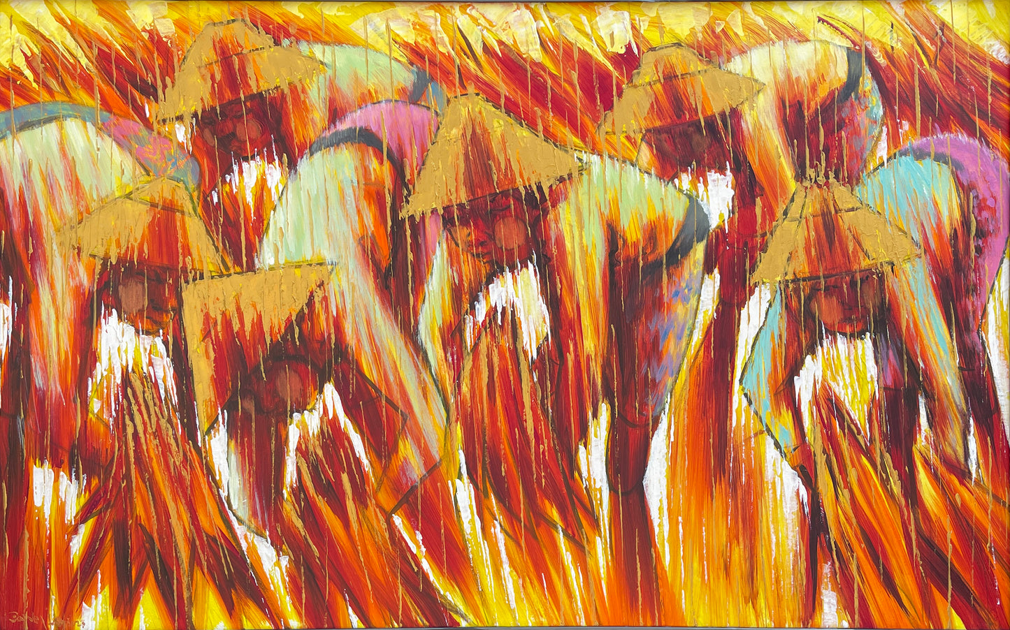 Golden Raindrops