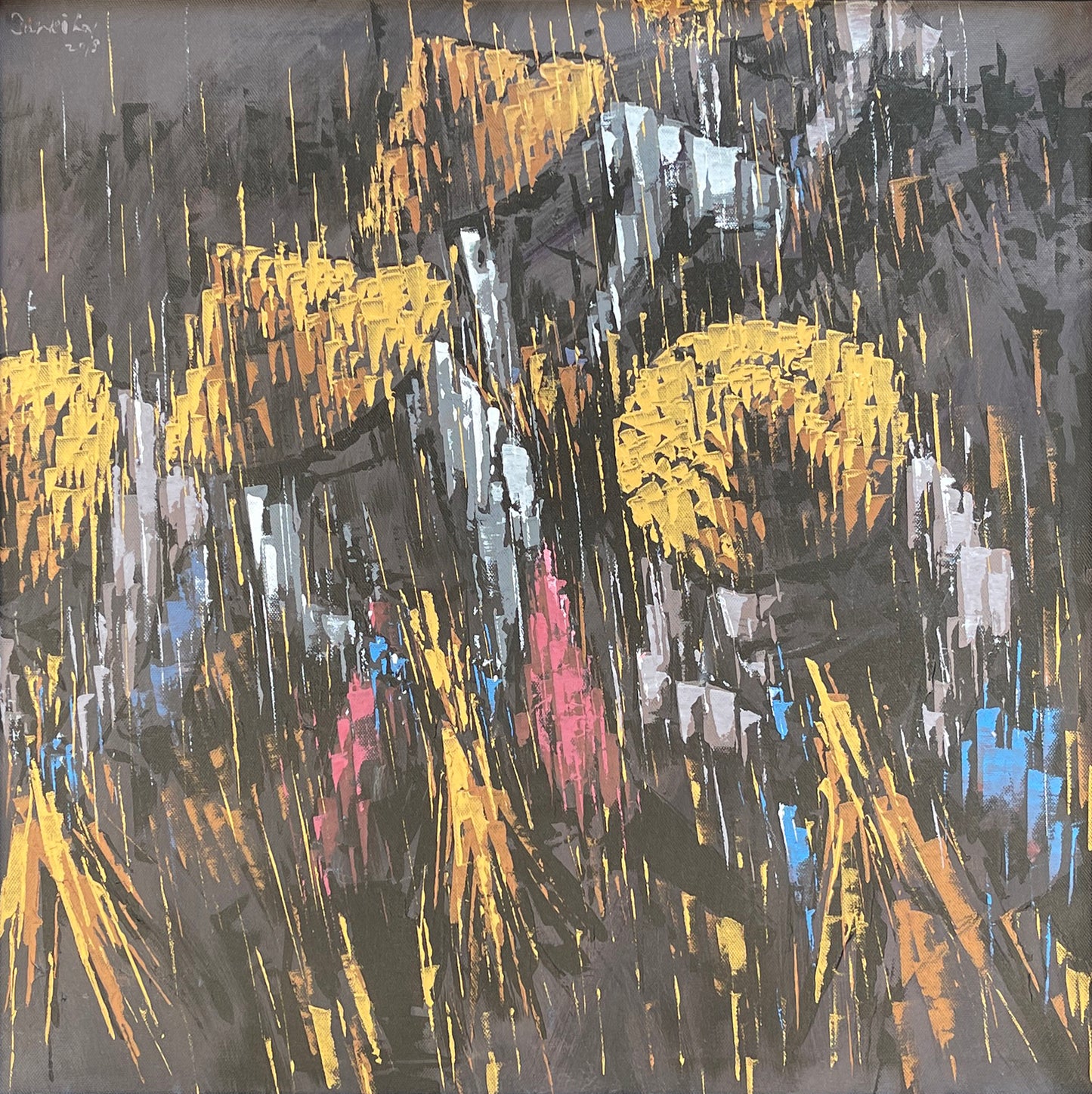 Golden Raindrops
