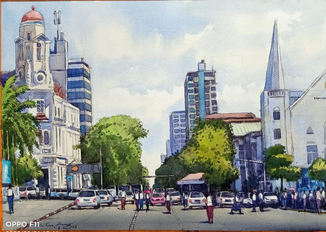 Downtown of Yangon