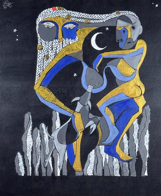 Mother, child and piglet (TRIOLOGY - 15)